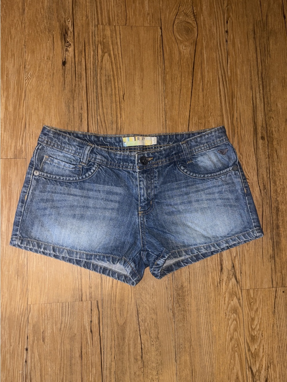 Y2K Roxy low-rise denim shorts
